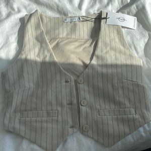 striped vest